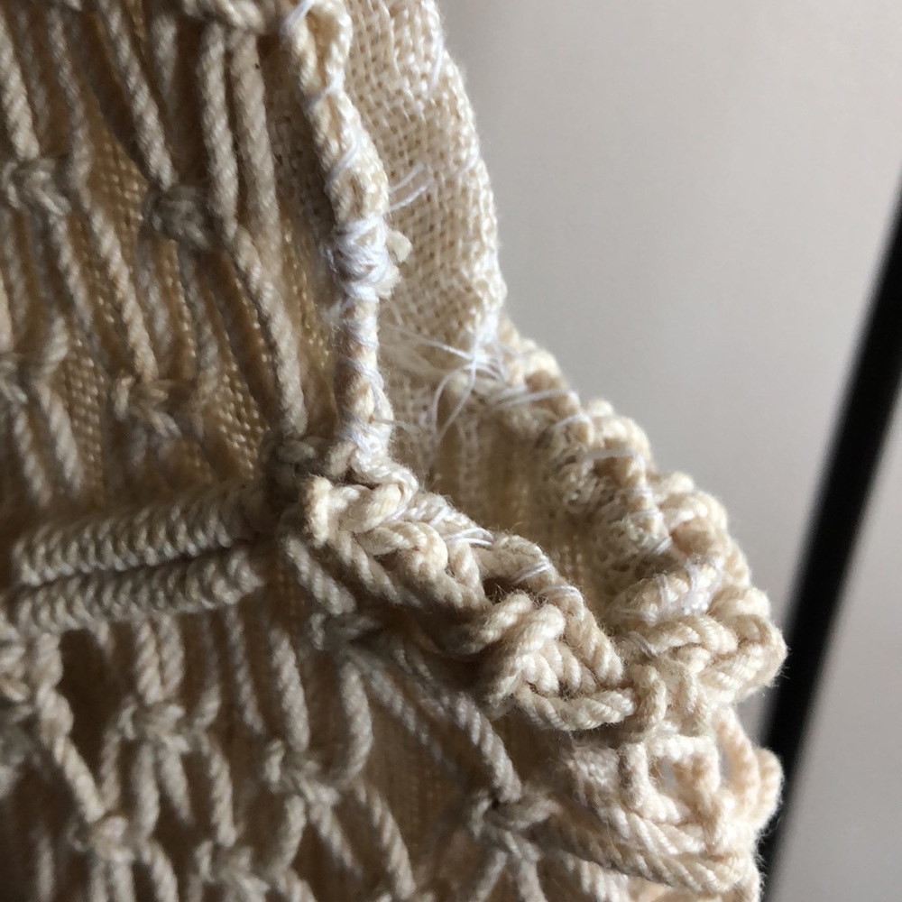 Vintage macrame handbag - Picture 12 of 17